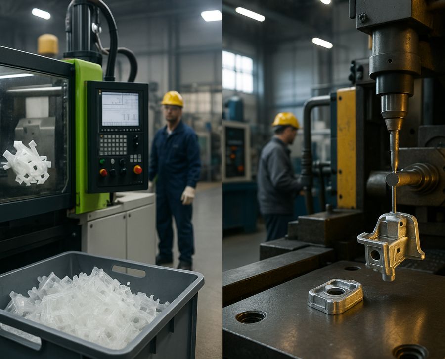Inyección de plástico vs. inyección de Zamak