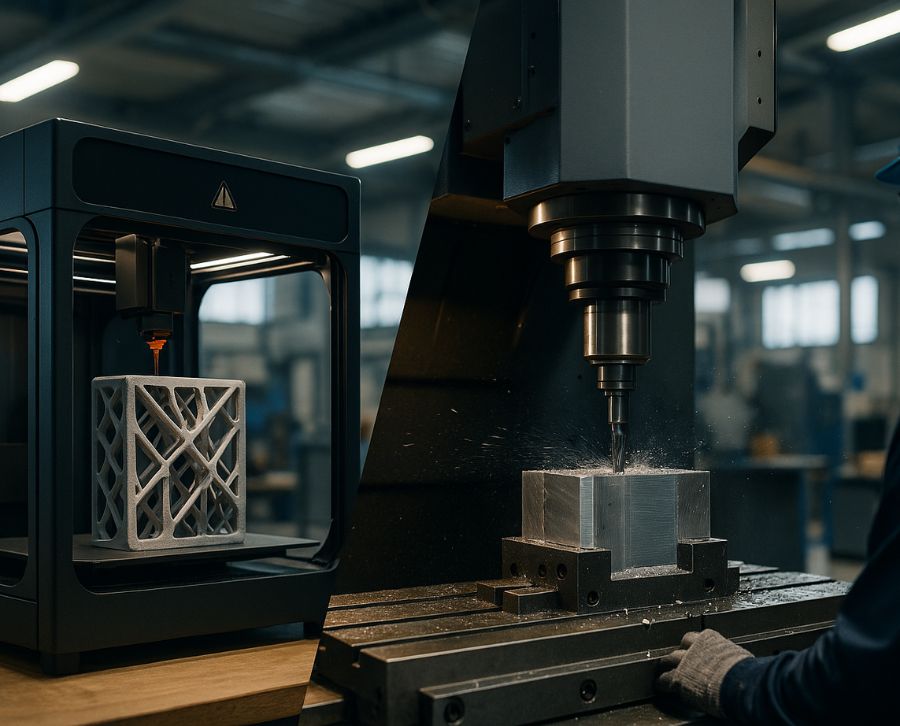 impresión 3d vs mecanizado cnc